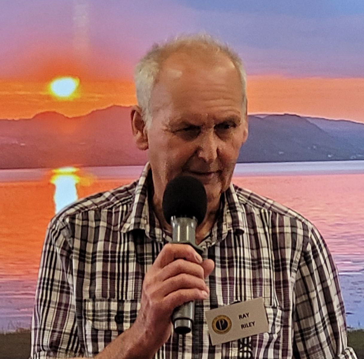 Ray Riley introduces himself to members